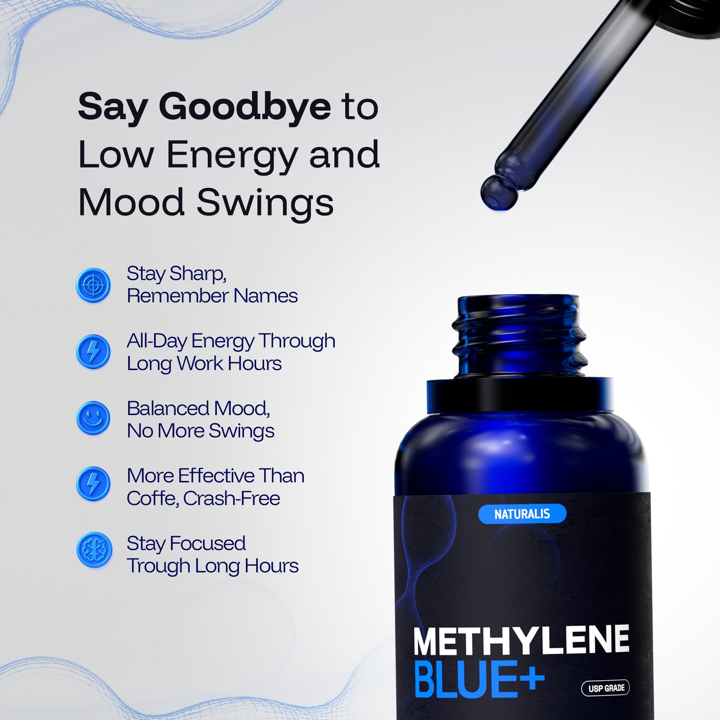 Naturalis Methylene Blue 1% Drops | 30ml (1oz)