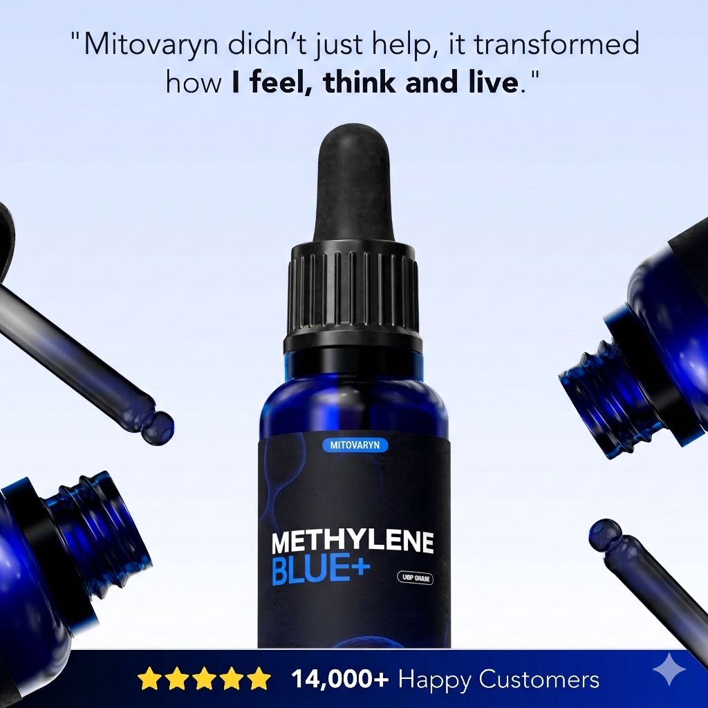 Mitovaryn Methylene Blue Recharges Your Cells to Boost Energy, Focus & Reduce Pain