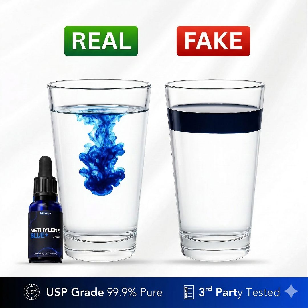 Mitovaryn Methylene Blue Recharges Your Cells to Boost Energy, Focus & Reduce Pain